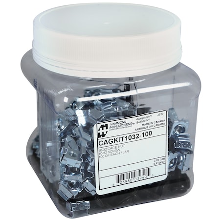 Hammond 10-32 Cagnuts & Screws, 100-Count CAGKIT1032-100